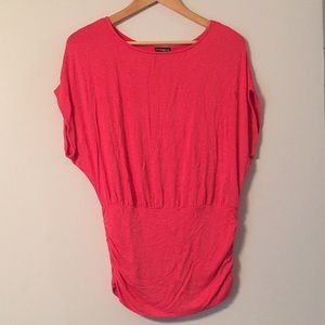 Express Small Pink Salmon Dolman Short Sleeved T
